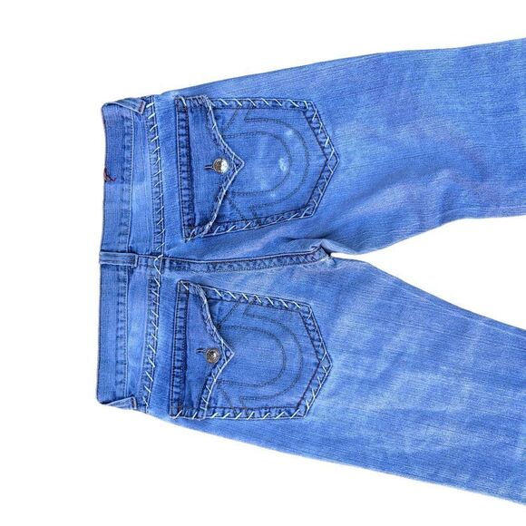 True Religion Jeans Size 34 White Stitch No Tab - Picture 9 of 11